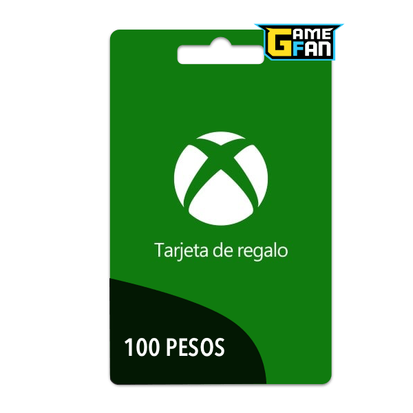 Tarjeta regalo XBox 100 Pesos para Microsoft