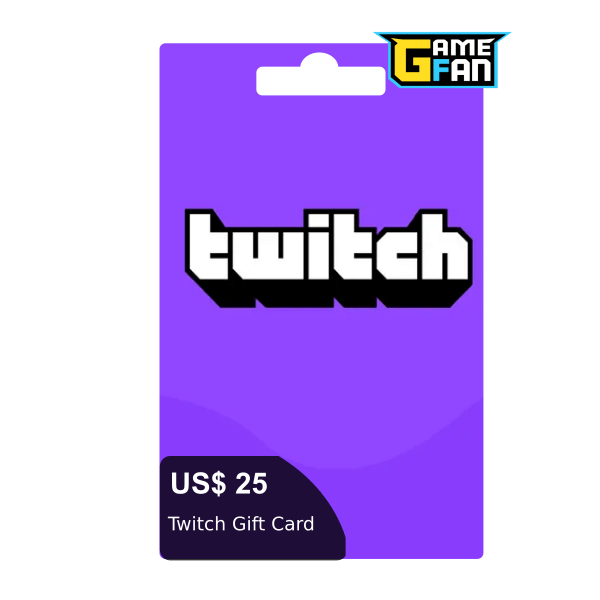 US$ 25 Twitch Gift Card para Twitch